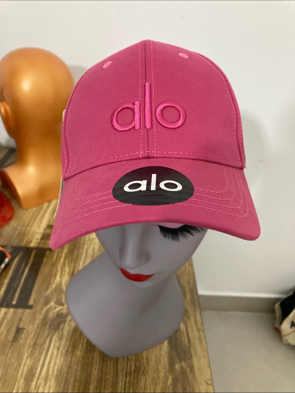 Alo Kids Pink Logo Baseball Cap